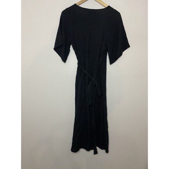 Urban Outfitters Women's XS Black Maxi Wrap Dress Short sleeve NWT - Picture 6 of 6